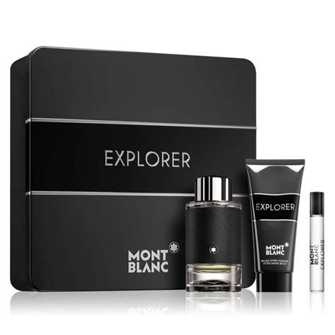 montblanc explorer 100ml gift set.